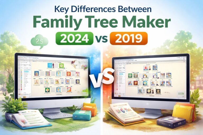 Key Differences between Family Tree Maker 2024 vs 2019